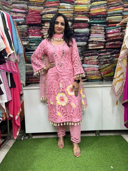 Designer Crochet Suit Set