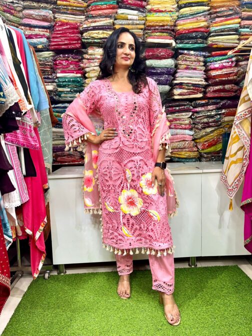 Designer Crochet Suit Set