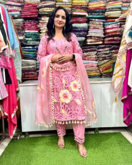 Designer Crochet Suit Set