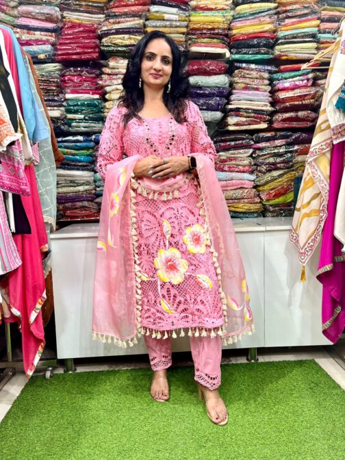 Designer Crochet Suit Set