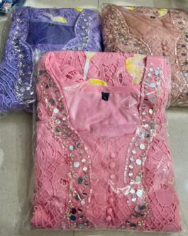 Designer Crochet Suit Set