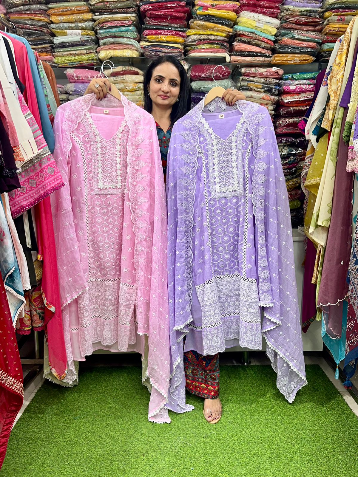 Pure Cotton Embroidered Pakistani Suit Set