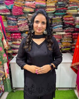 Designer Pure Chinon Suit Set