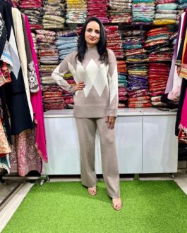 Imported Woollen Fully Stretchable Baggy Western Coord Set