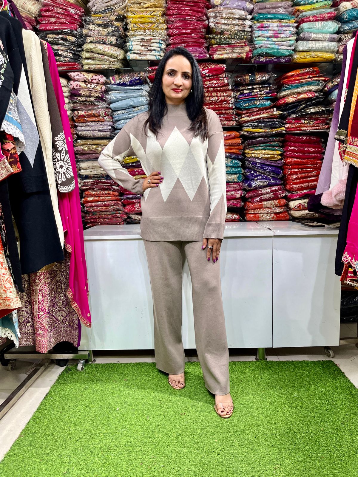 Imported Woolen Fully Stretchable Baggy Western Coord Set