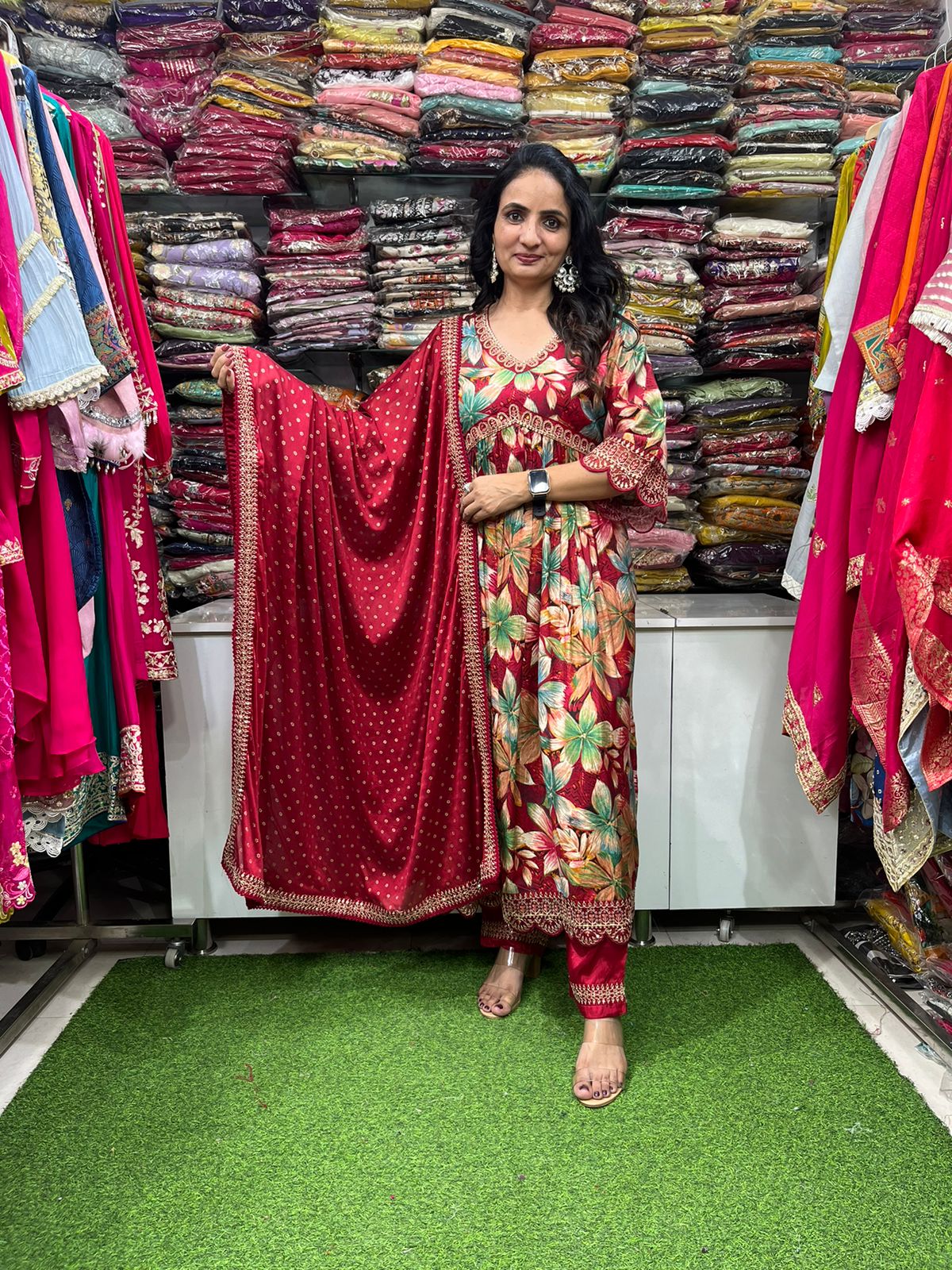 Beautiful Muslin Nyra Cut Suit Set