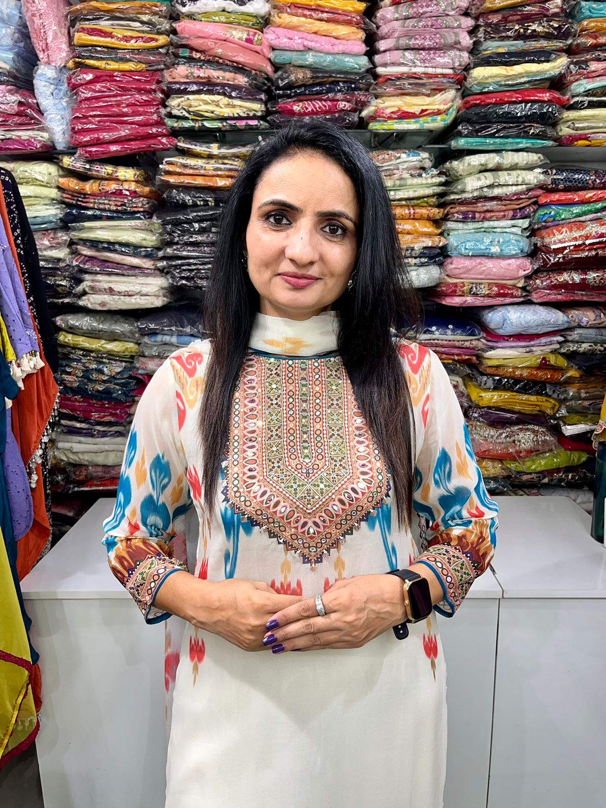 Beautiful Pure Georgette Suit Set - Image 3