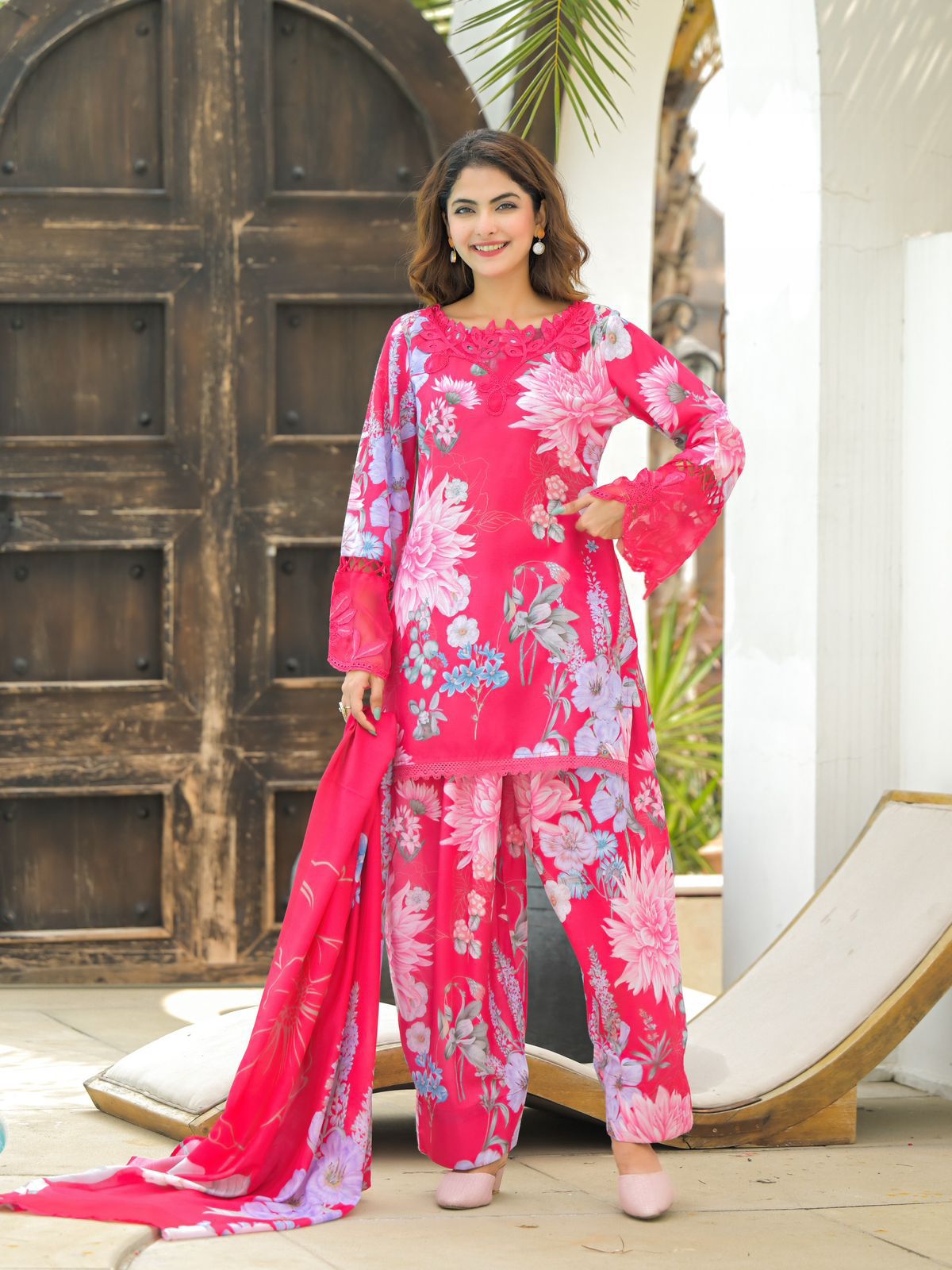 Cotton Farshi Salwar Suit Set - Image 3