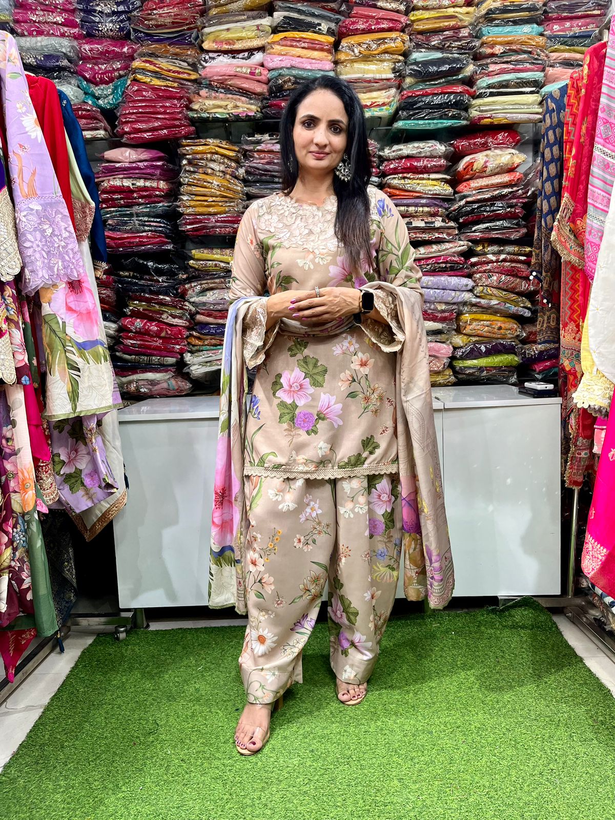 Cotton Farsi Salwar Suit Set - Image 4