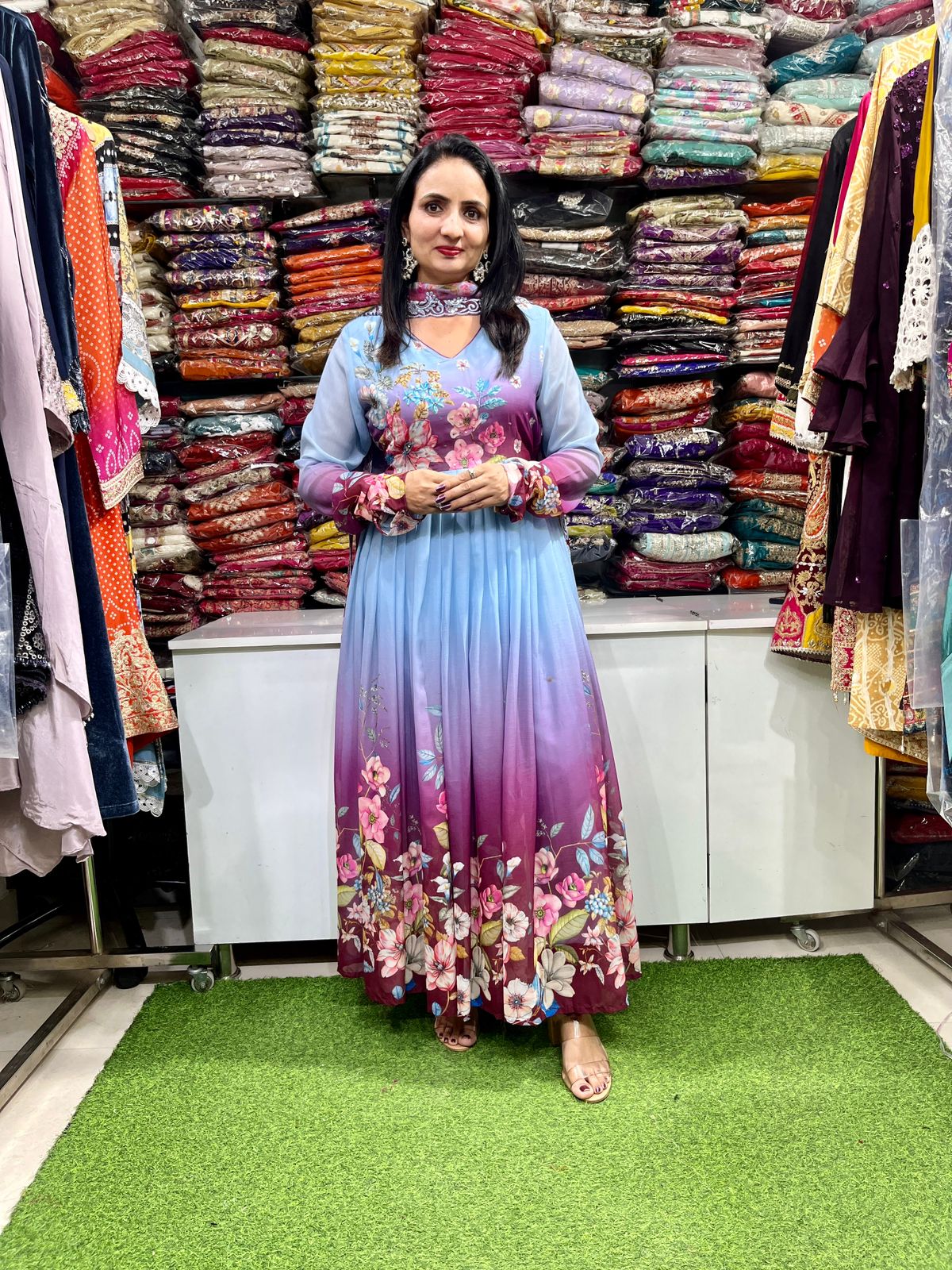 Designer Anarkali 3 Piece Set