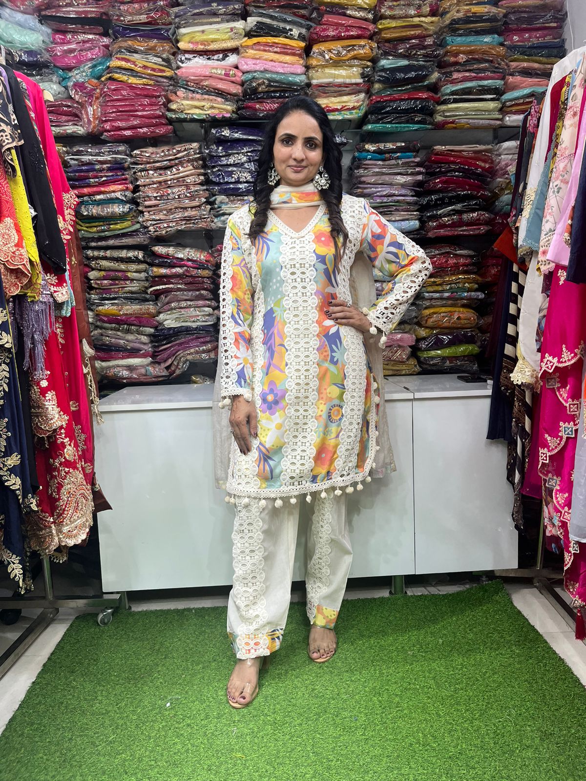 Designer Farshi Salwar Suit Set - Image 2