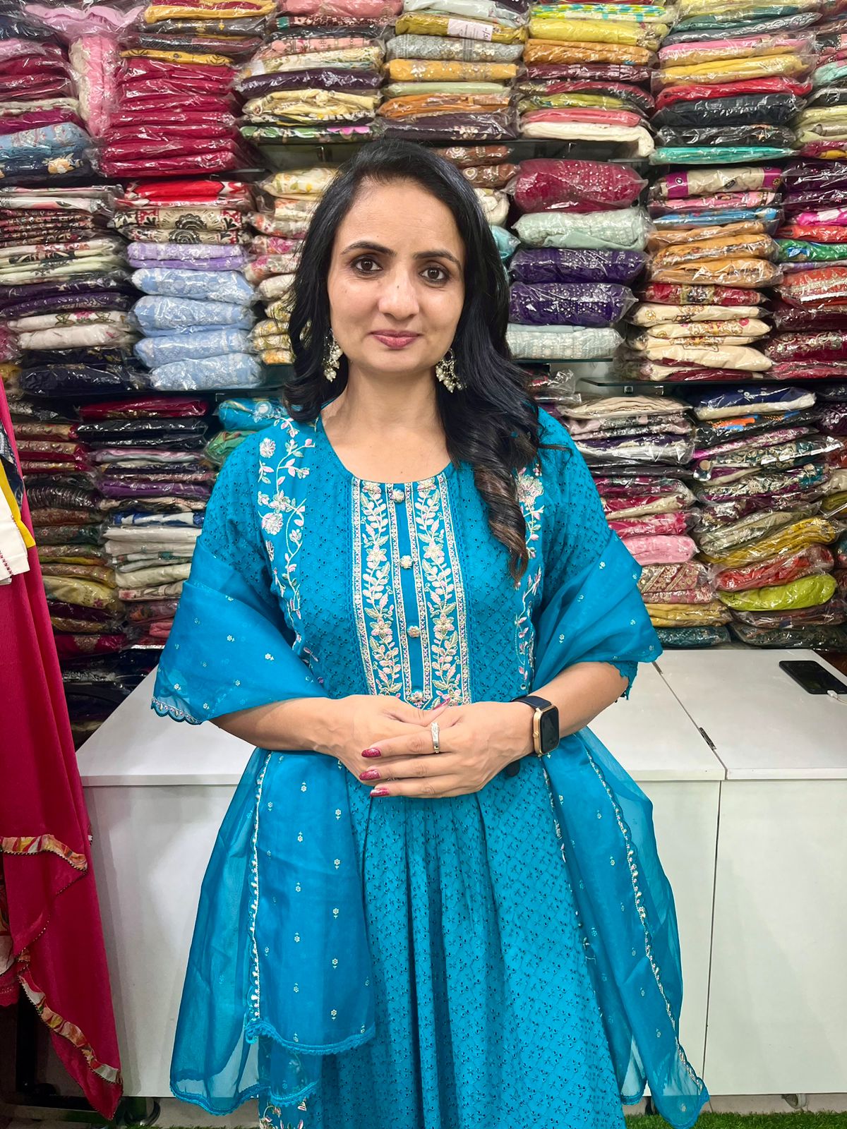 Designer Hakuba Anarkali Set - Image 4