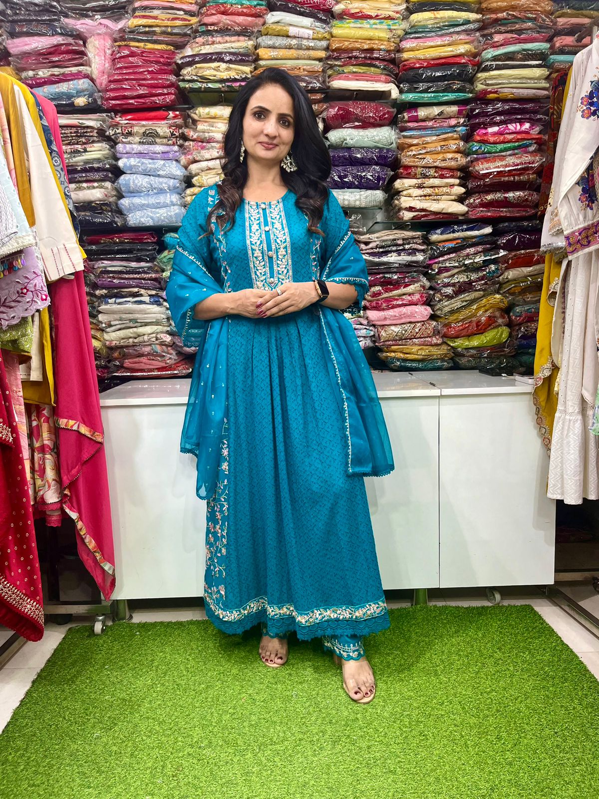 Designer Hakuba Anarkali Set - Image 2