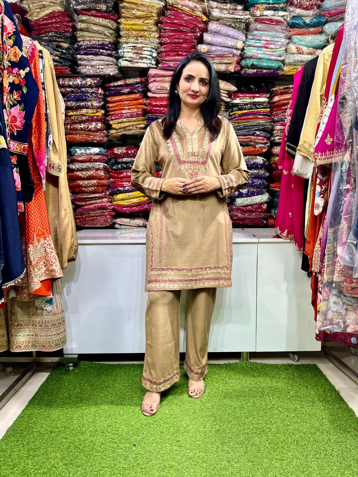 Designer Premium Velvet Coord Set