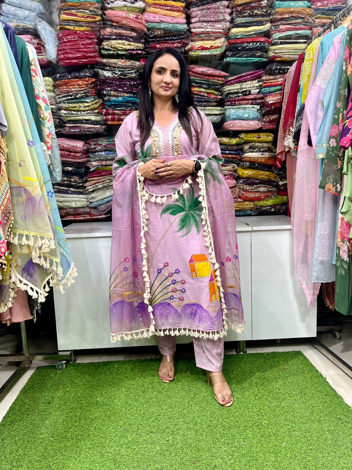 Designer Pure Cotton Suit Set