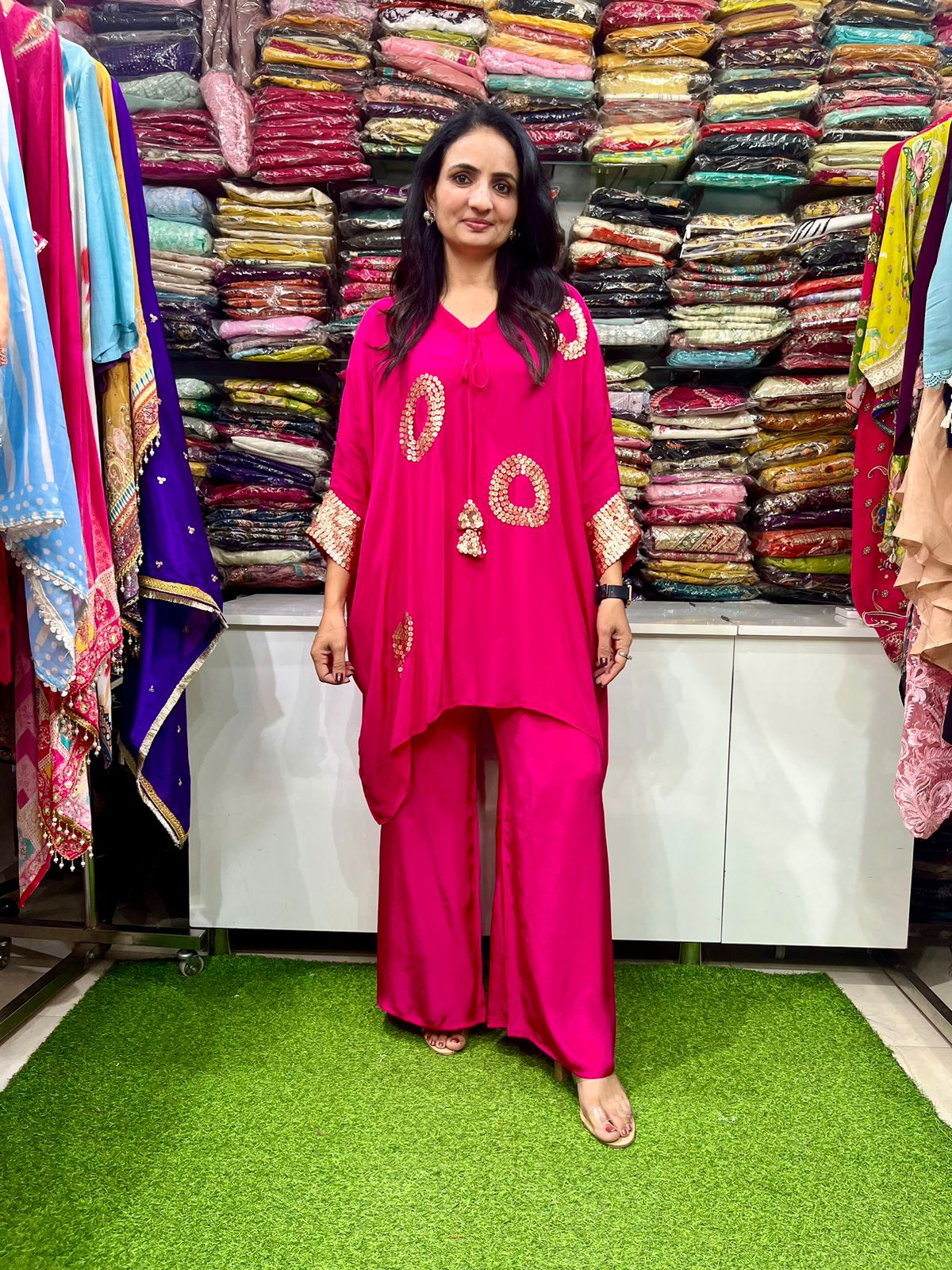 Designer Pure Crape Boho Coord Set - Image 5