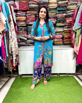 Designer Pure Crape Digital Print Coord Set