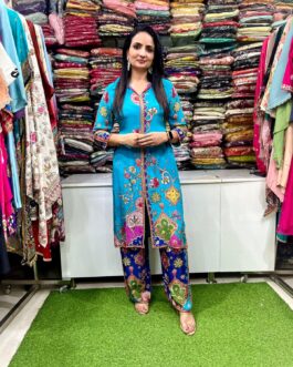 Designer Pure Crape Digital Print Coord Set