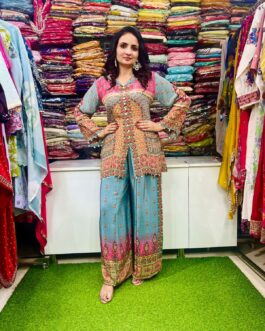 Designer Pure Crape Digital Print Coord Set