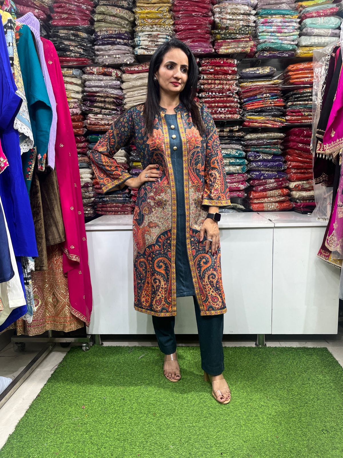 Designer Woollen 2 Piece Set