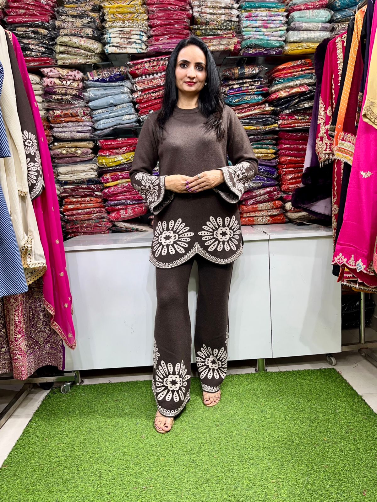 Designer Woollen Coord Set