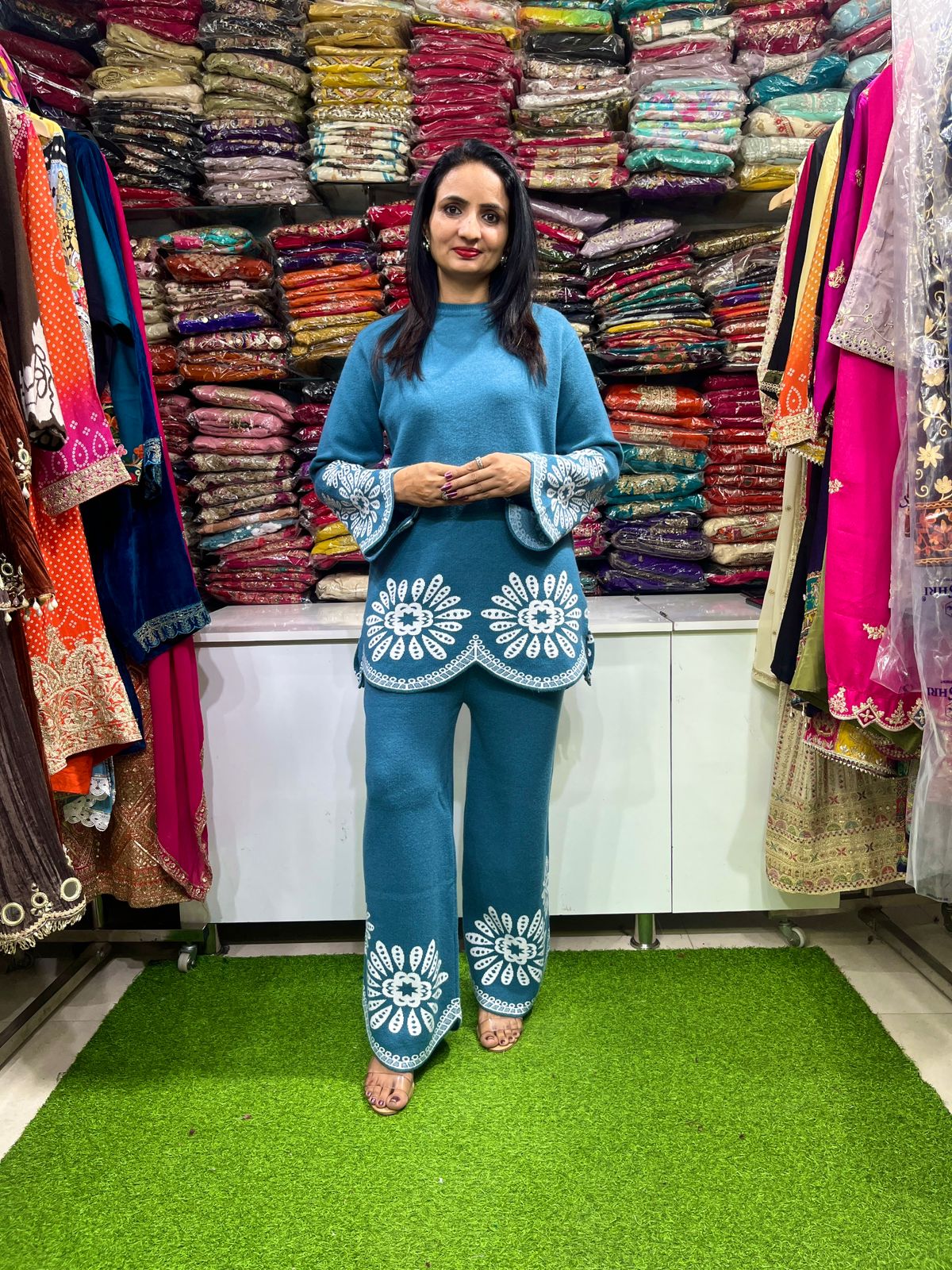 Designer Woollen Coord Set