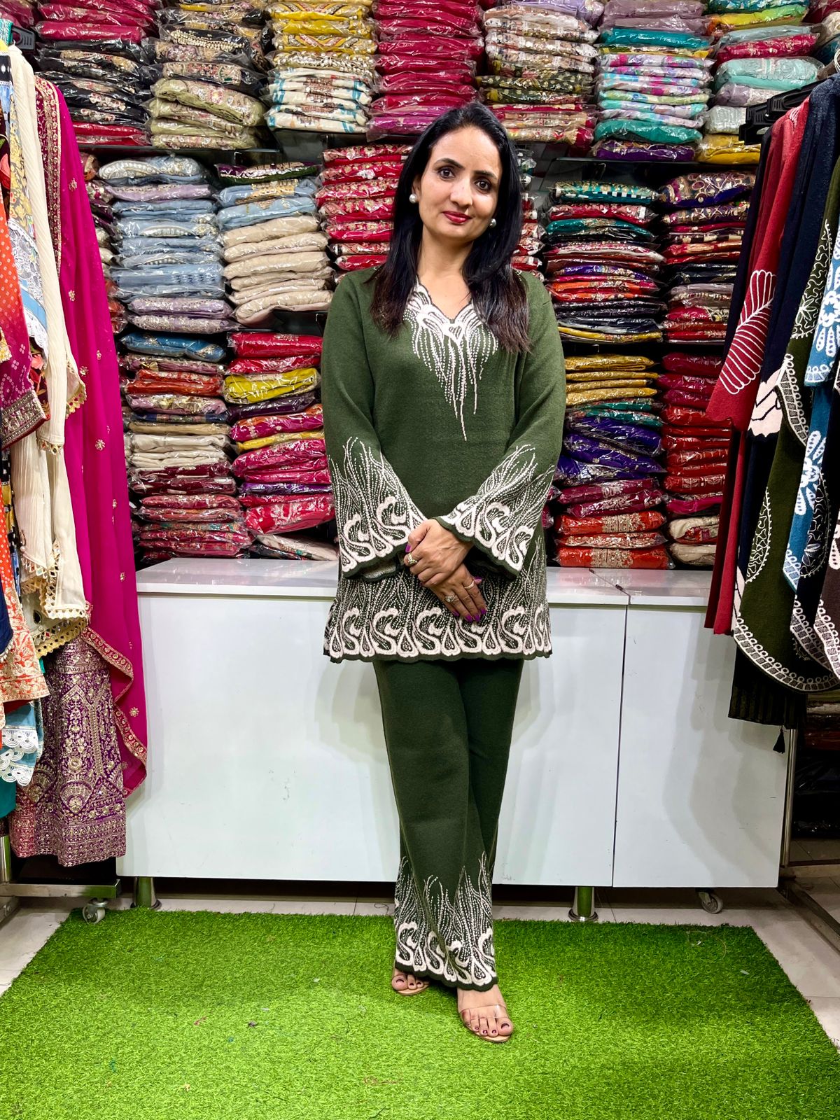 Designer Woollen Coord Set