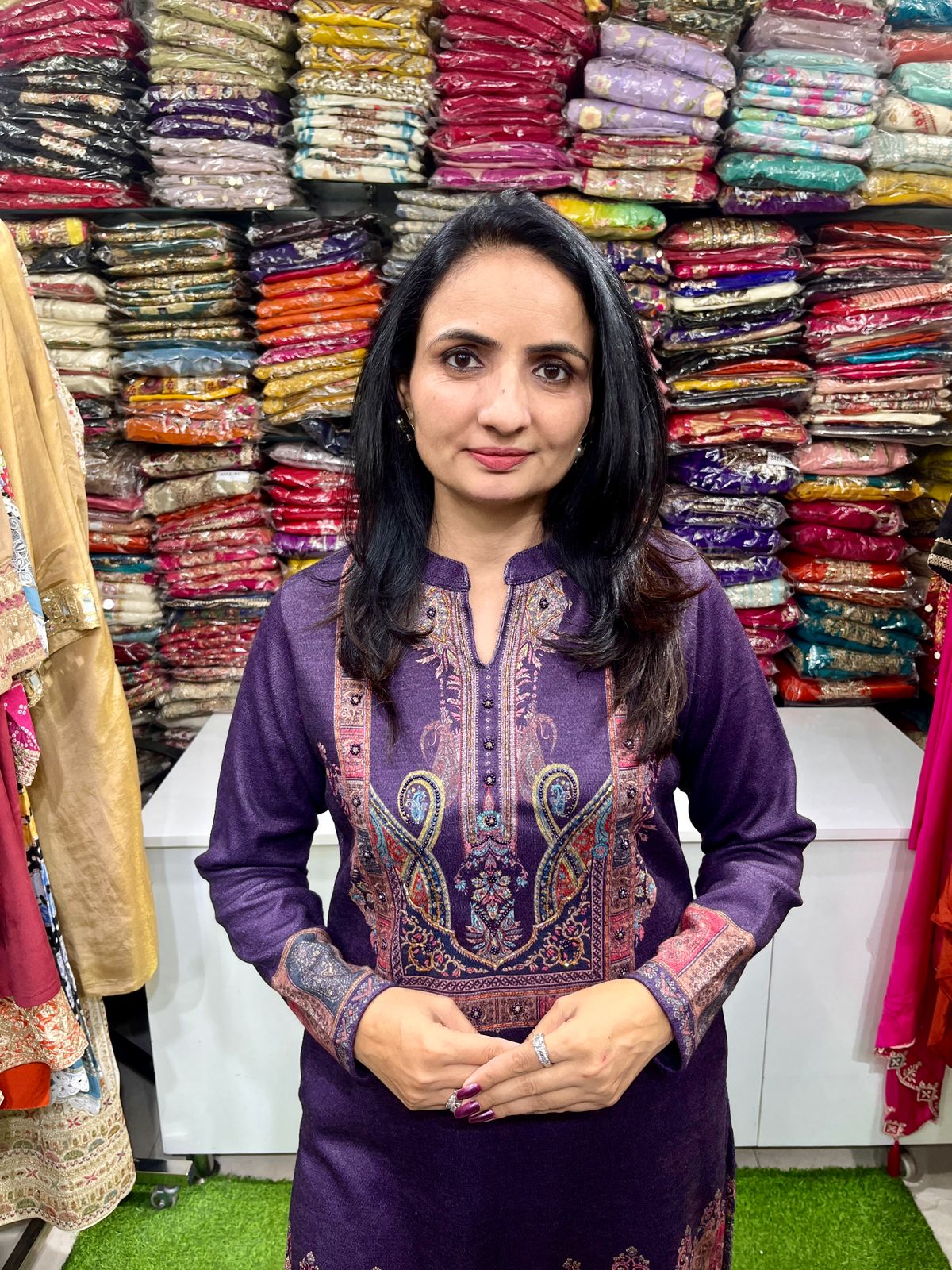 Karachi Wool Designer Coord Set - Image 3