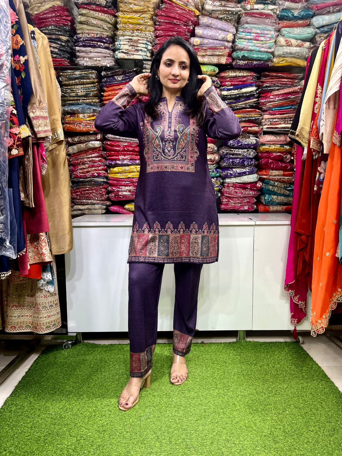 Karachi Wool Designer Coord Set - Image 2