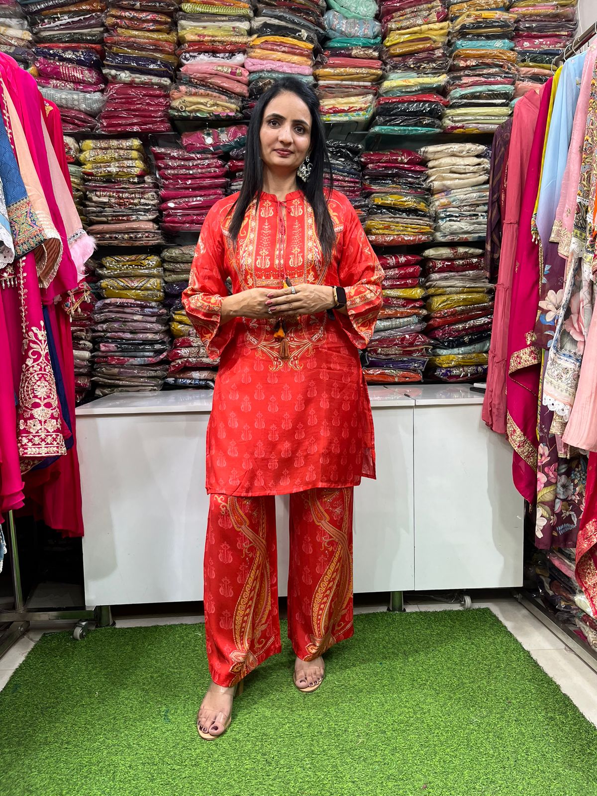 Muslin Digital Print Coord Set