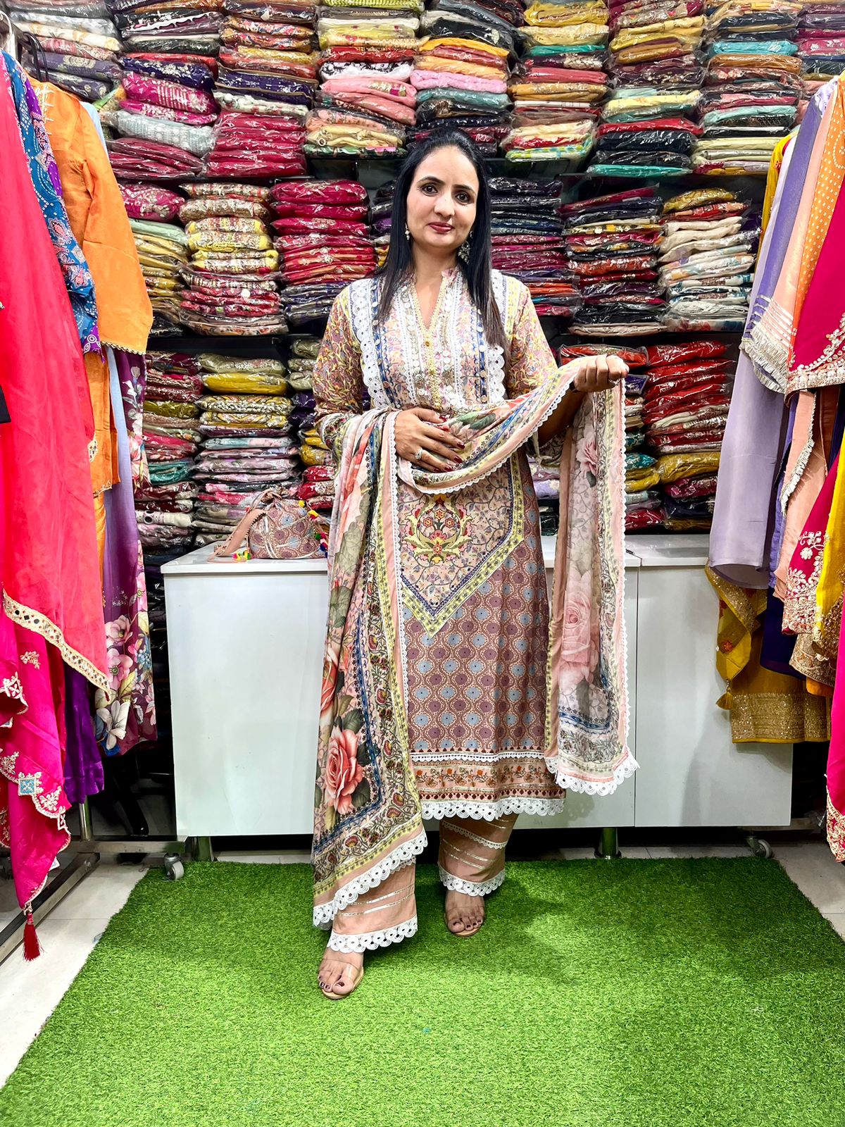 Premium Muslin Designer Suit Set - Image 2