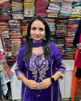 Pure Chinon Designer Sharara Suit Set