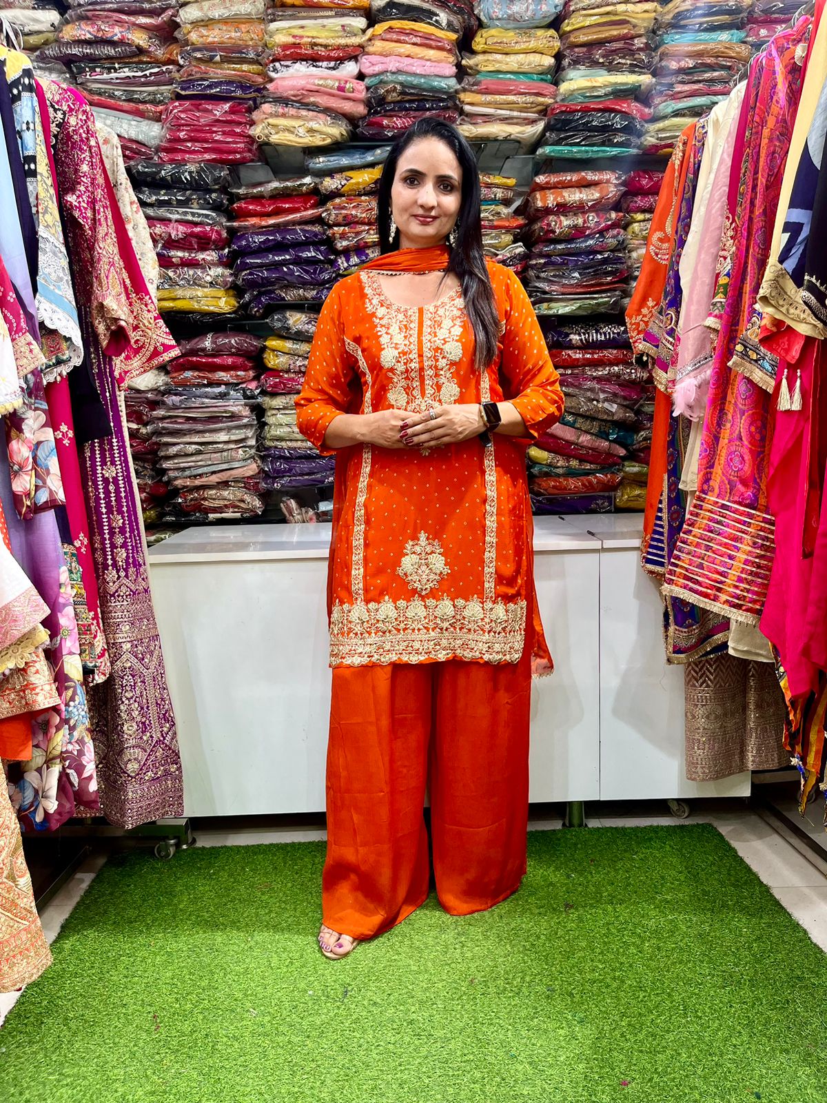 Pure Chinon Designer Suit Set