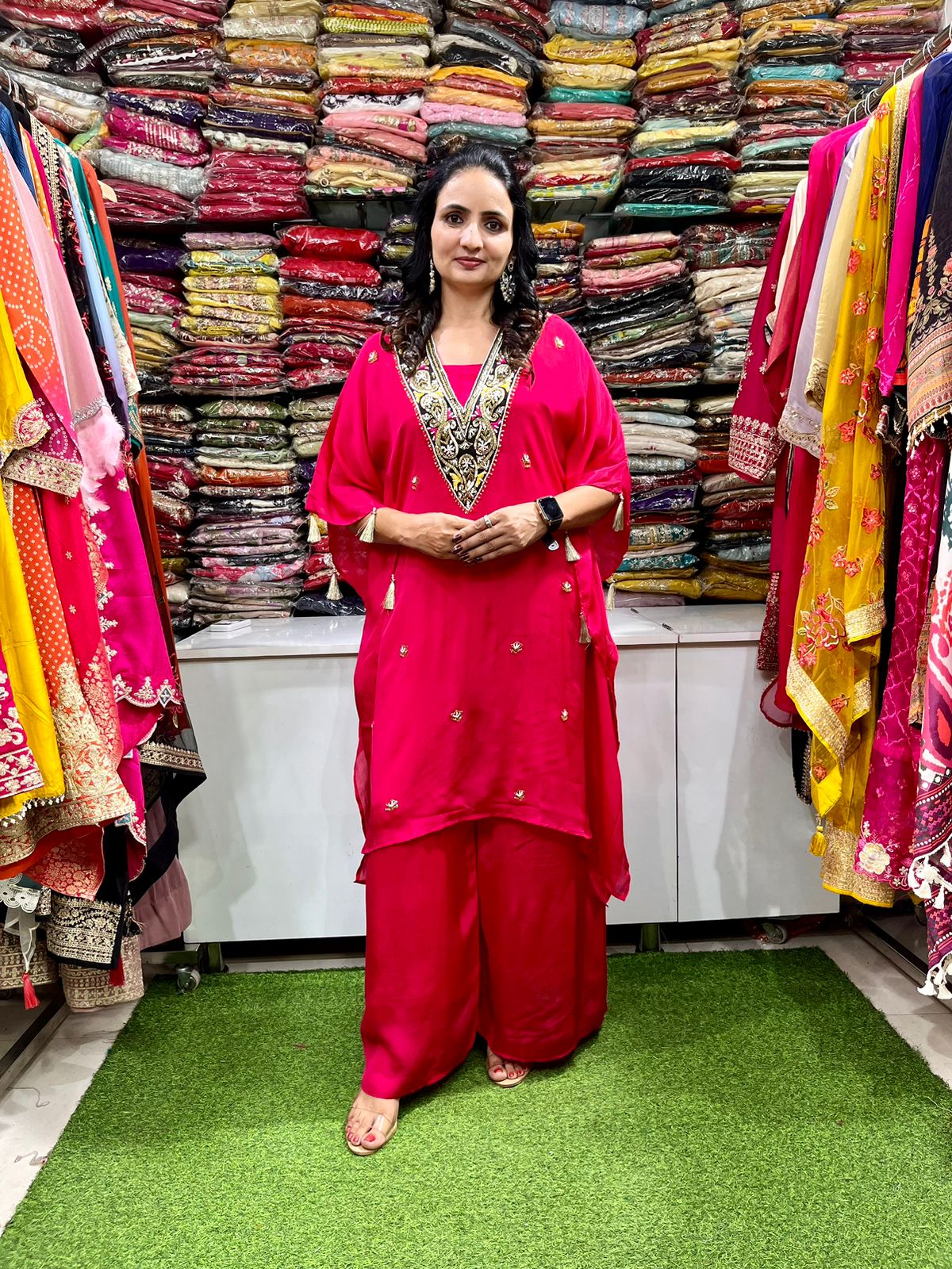 Pure Chinon Designer kaftan Coord Set