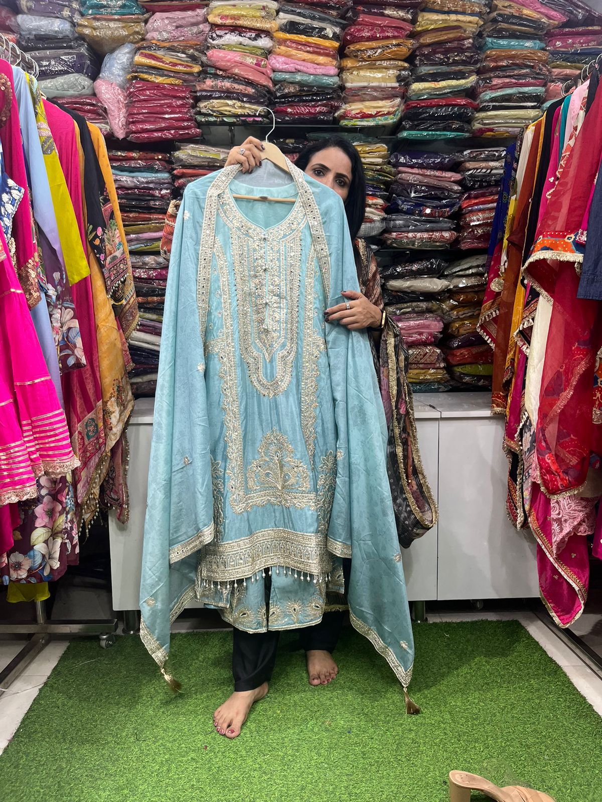 Pure Chinon Pakistani Suit Set - Image 3