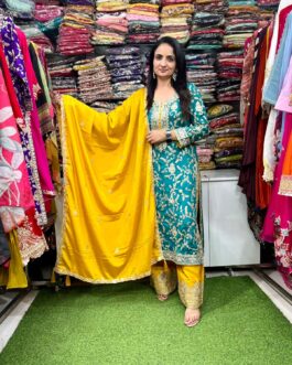 Pure Chinon Party Wear Suit Set