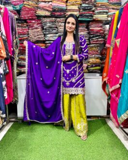 Pure Chinon Party Wear Suit Set