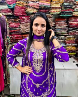 Pure Chinon Party Wear Suit Set