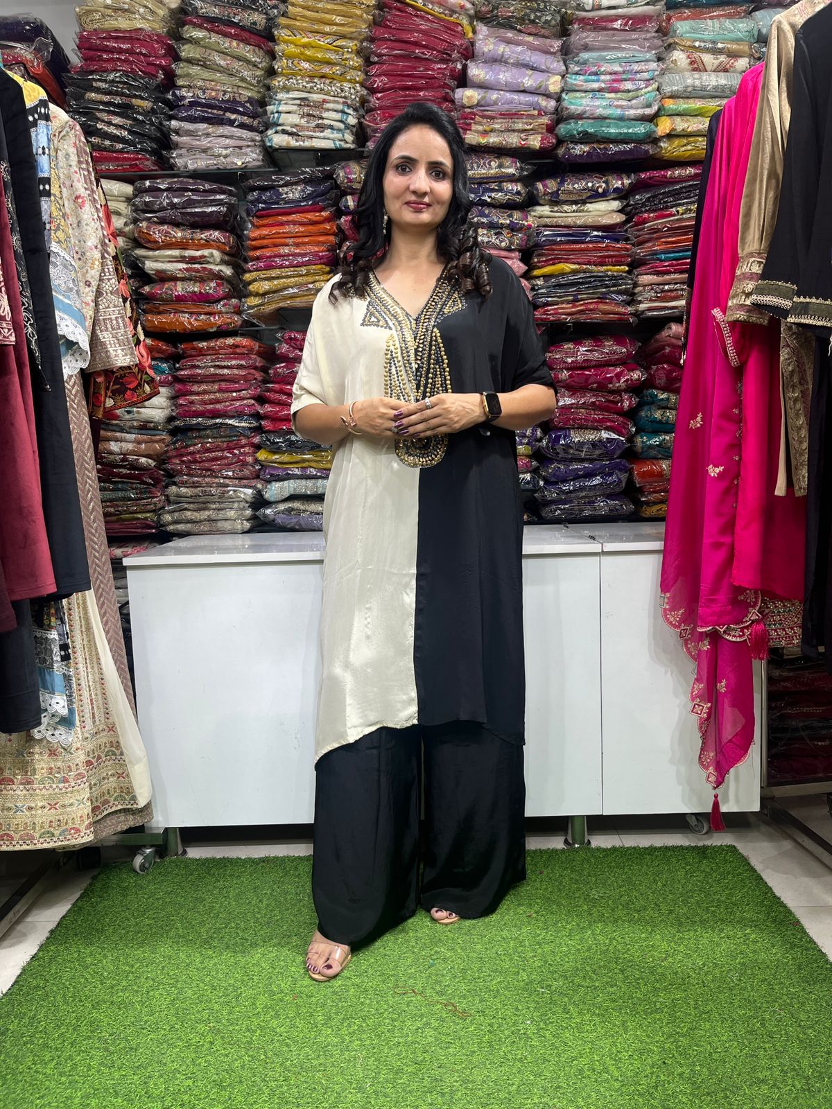 Pure Crape Designer Coord Set