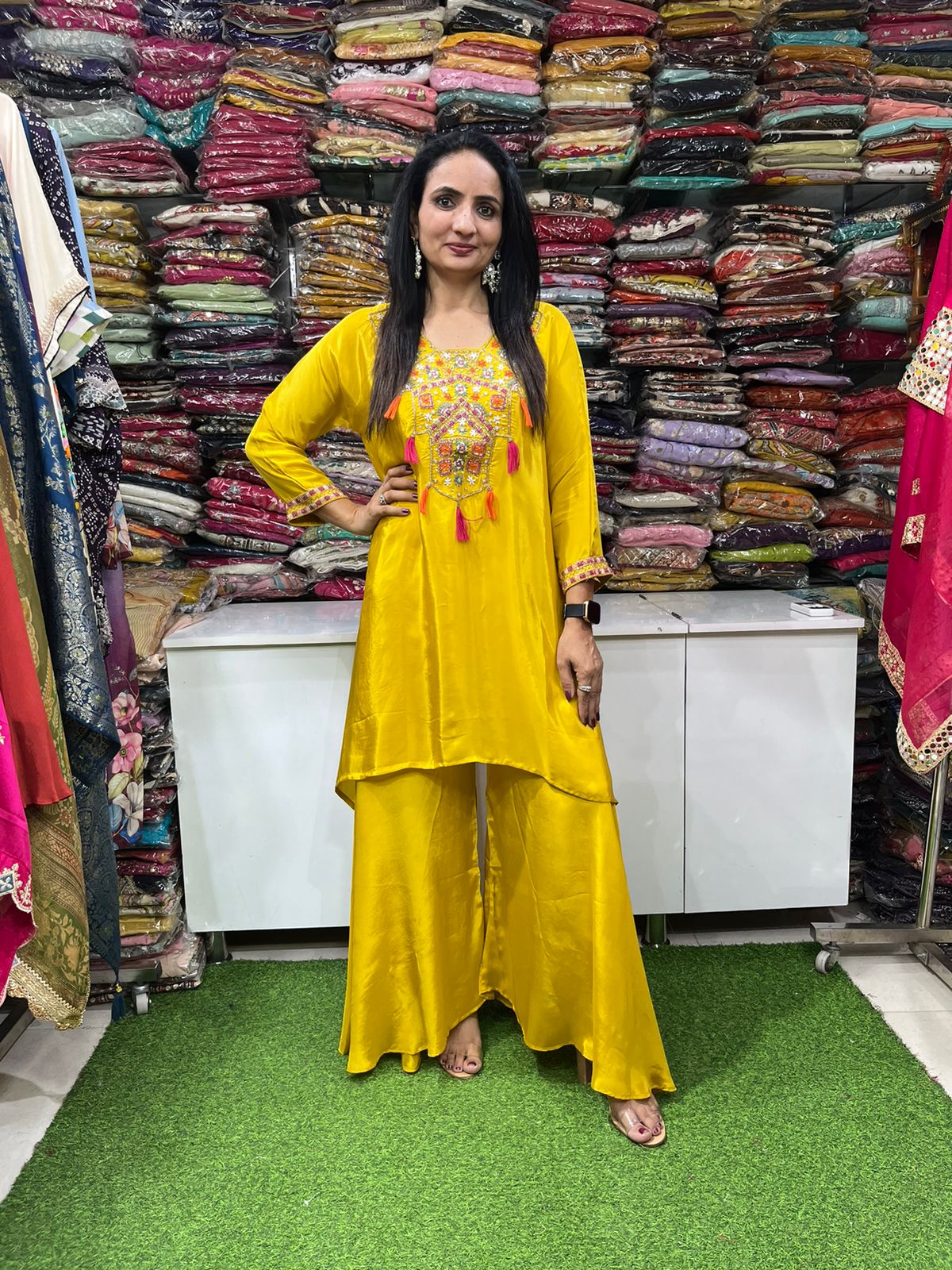 Pure Crape Designer Coord Set - Image 3