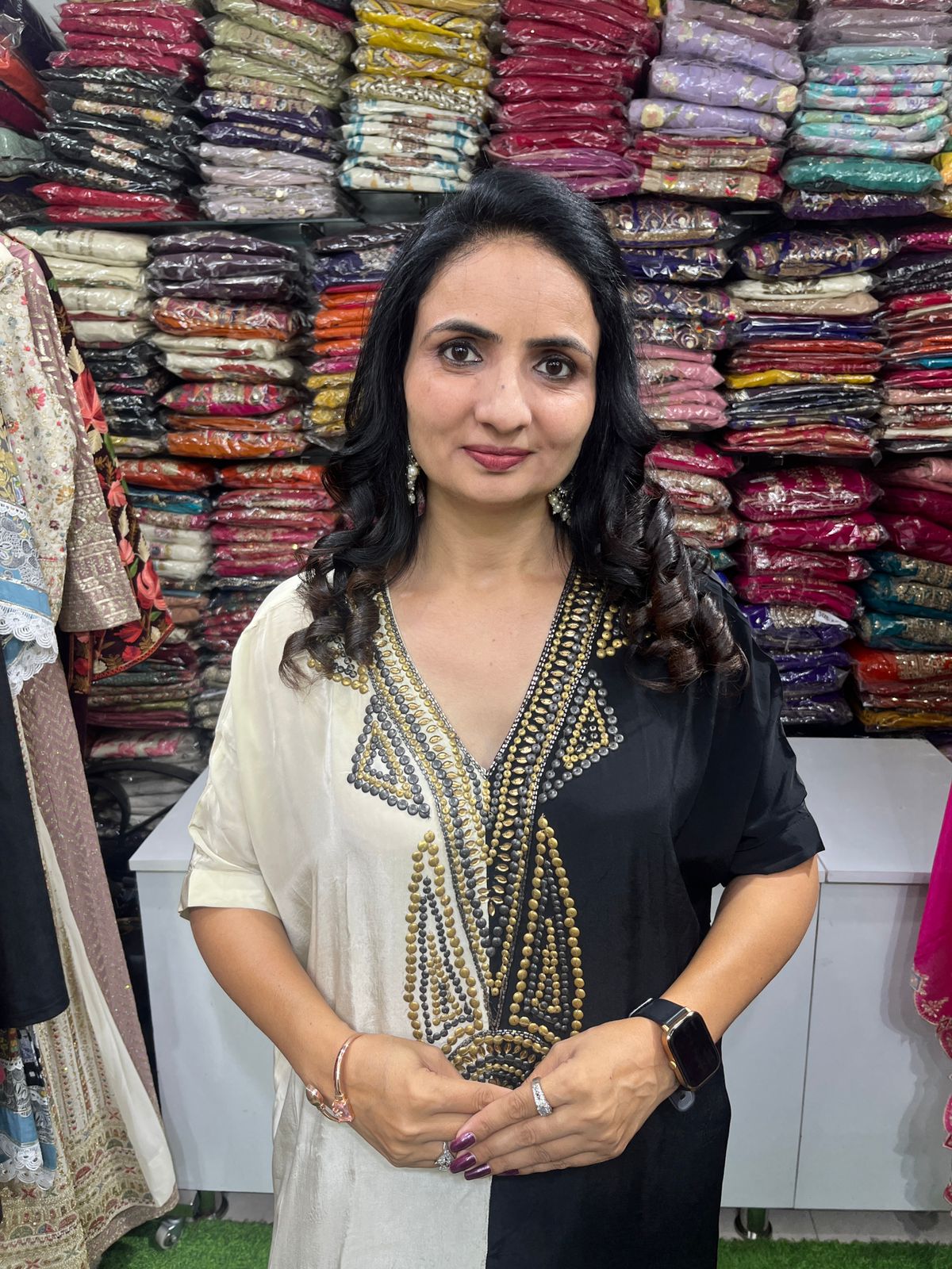 Pure Crape Designer Coord Set - Image 2