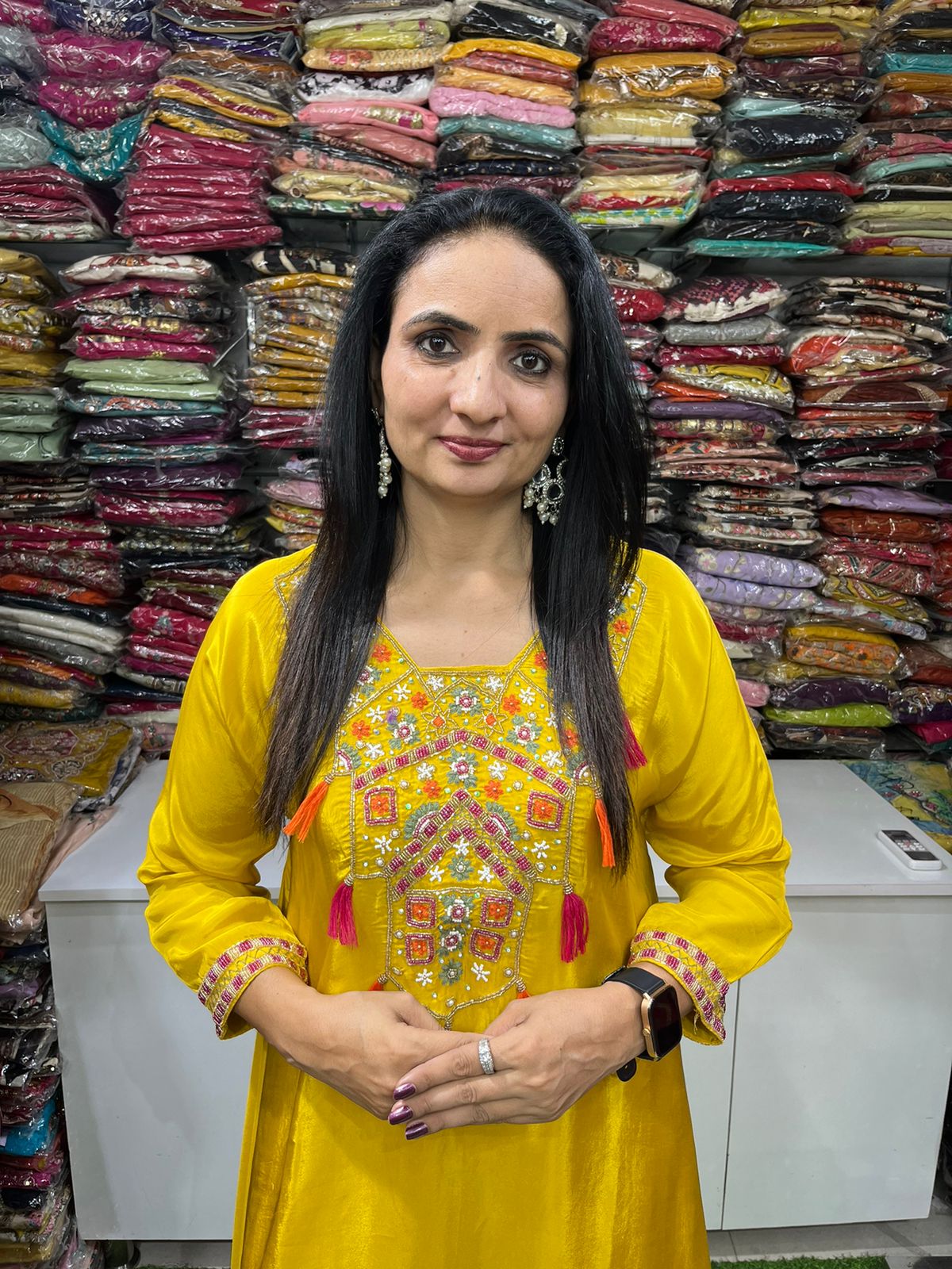 Pure Crape Designer Coord Set - Image 2