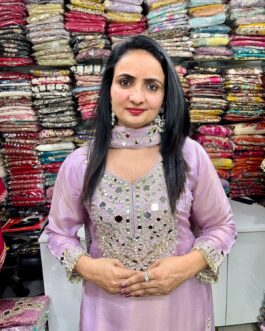 Beautiful Tissue Shimmer Suit Set