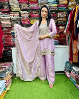 Beautiful Tissue Shimmer Suit Set