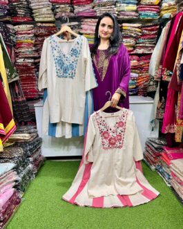 Designer Pink Cotton Coord Set