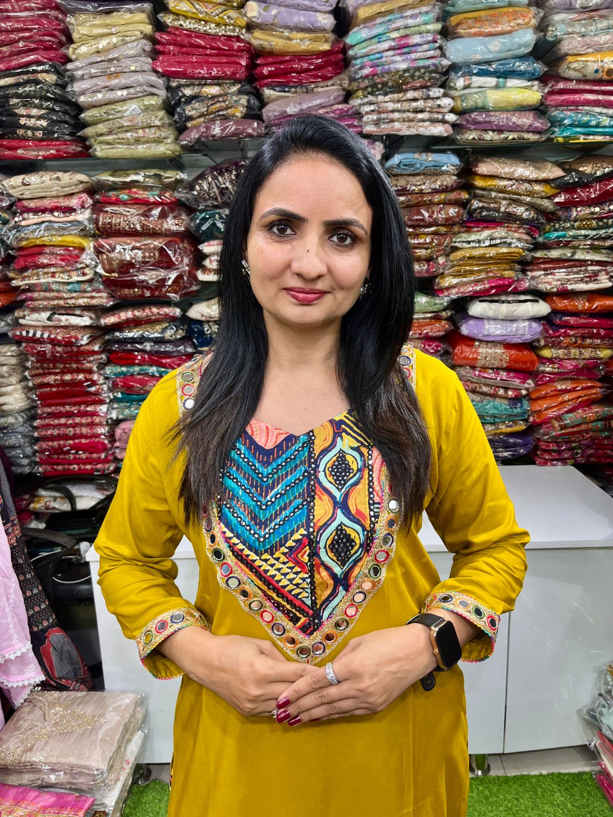 Designer Coord Set with Embroidery - Image 2