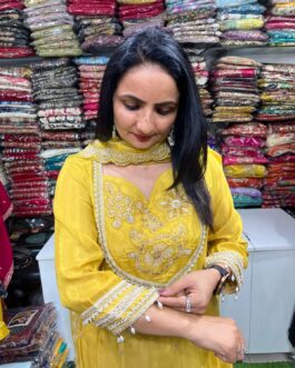 Designer Glass Tissue Party wear Suit Set