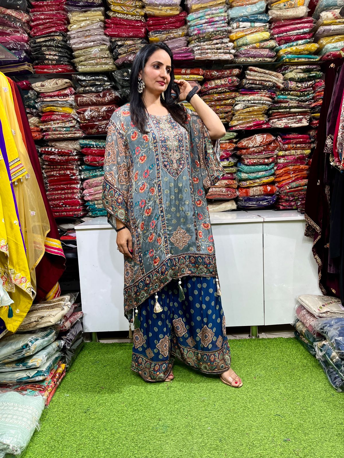 Designer Indo Western Kaftan Set - Image 3