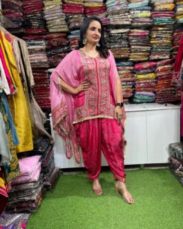 Designer Indo Western Kaftan Set with Dhoti