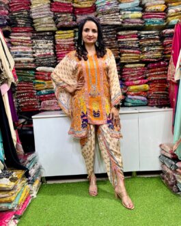 Designer Indo Western Tulip Set